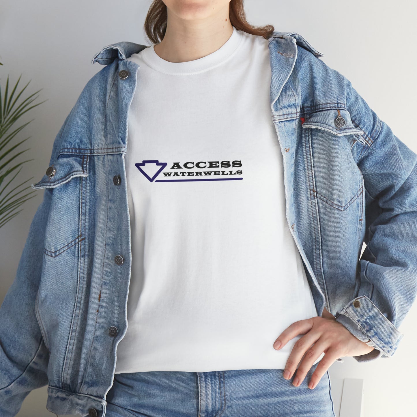 Access water wells "WELL" Unisex Heavy Cotton Tee
