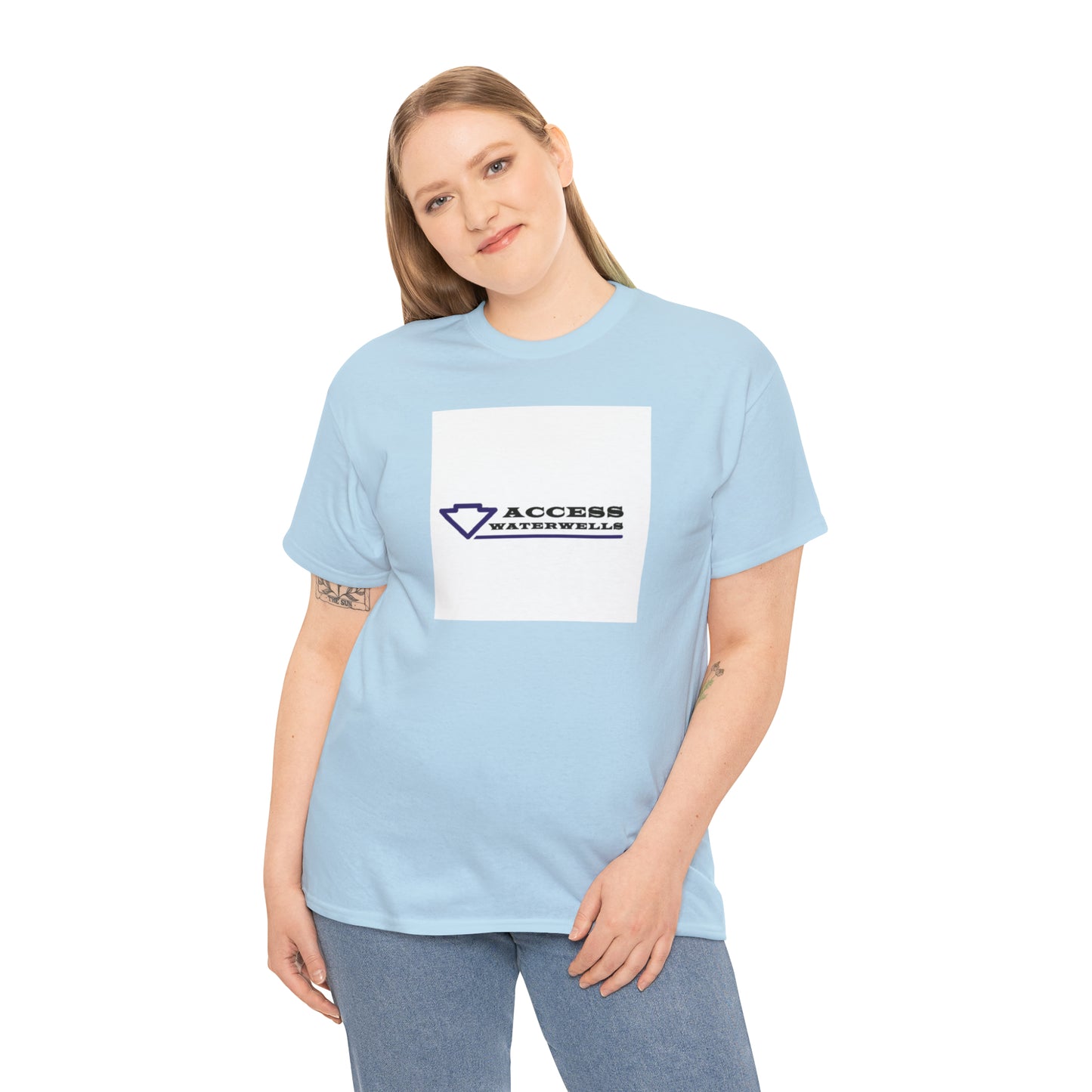 Access water wells "WELL" Unisex Heavy Cotton Tee