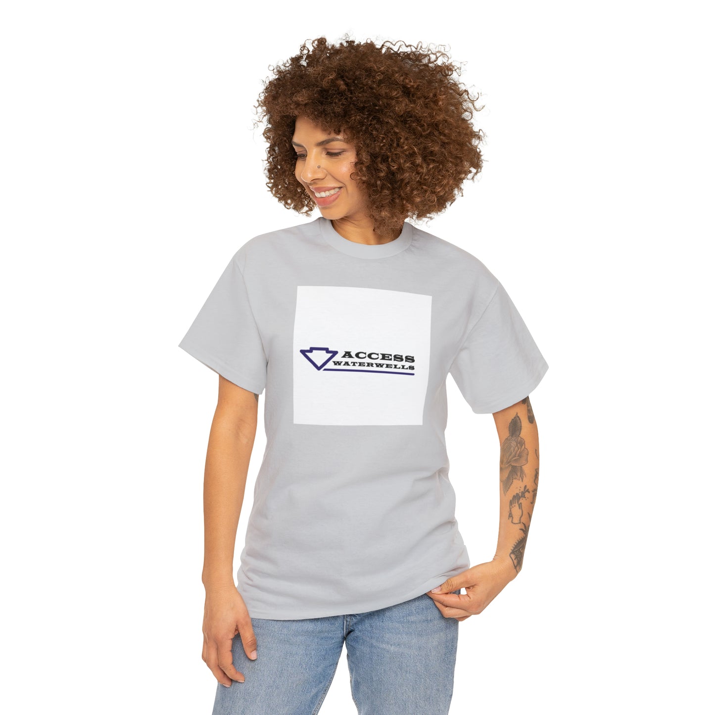 Access water wells "WELL" Unisex Heavy Cotton Tee