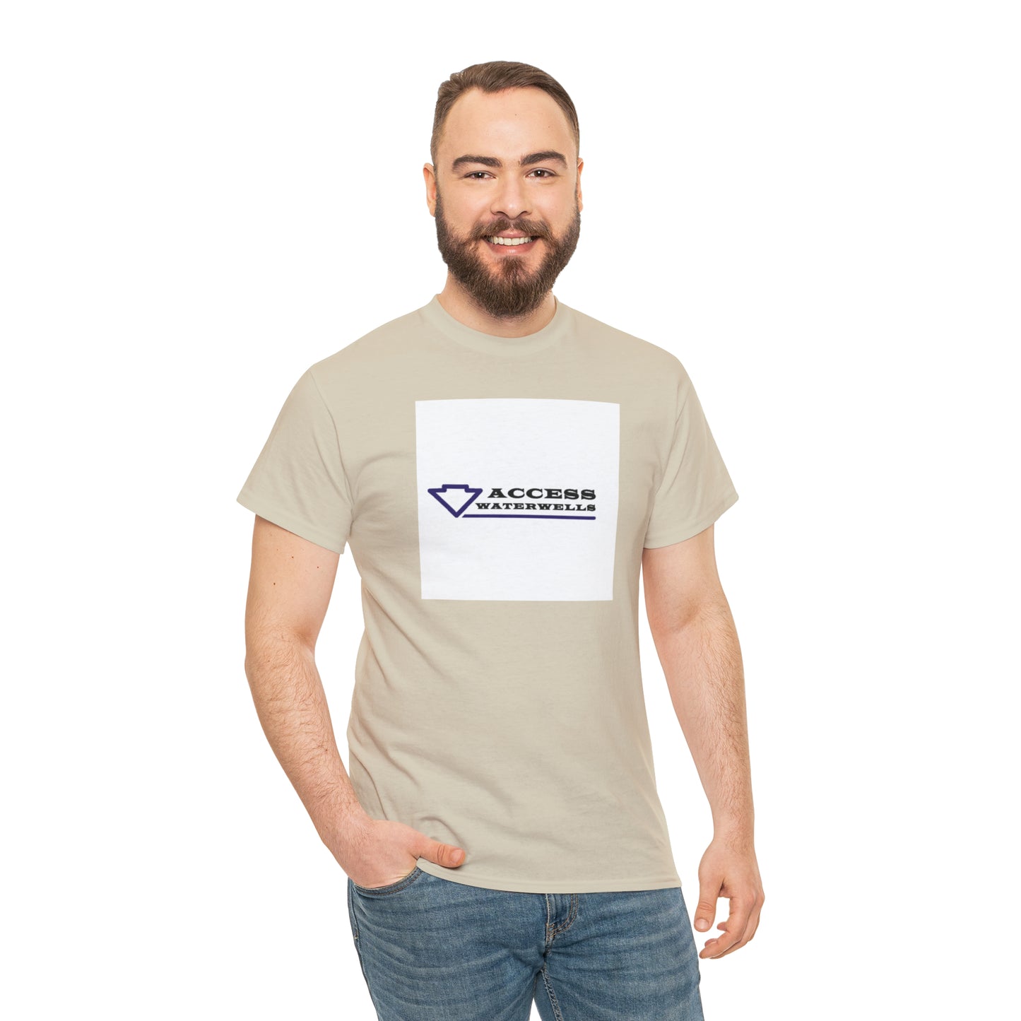 Access water wells "WELL" Unisex Heavy Cotton Tee
