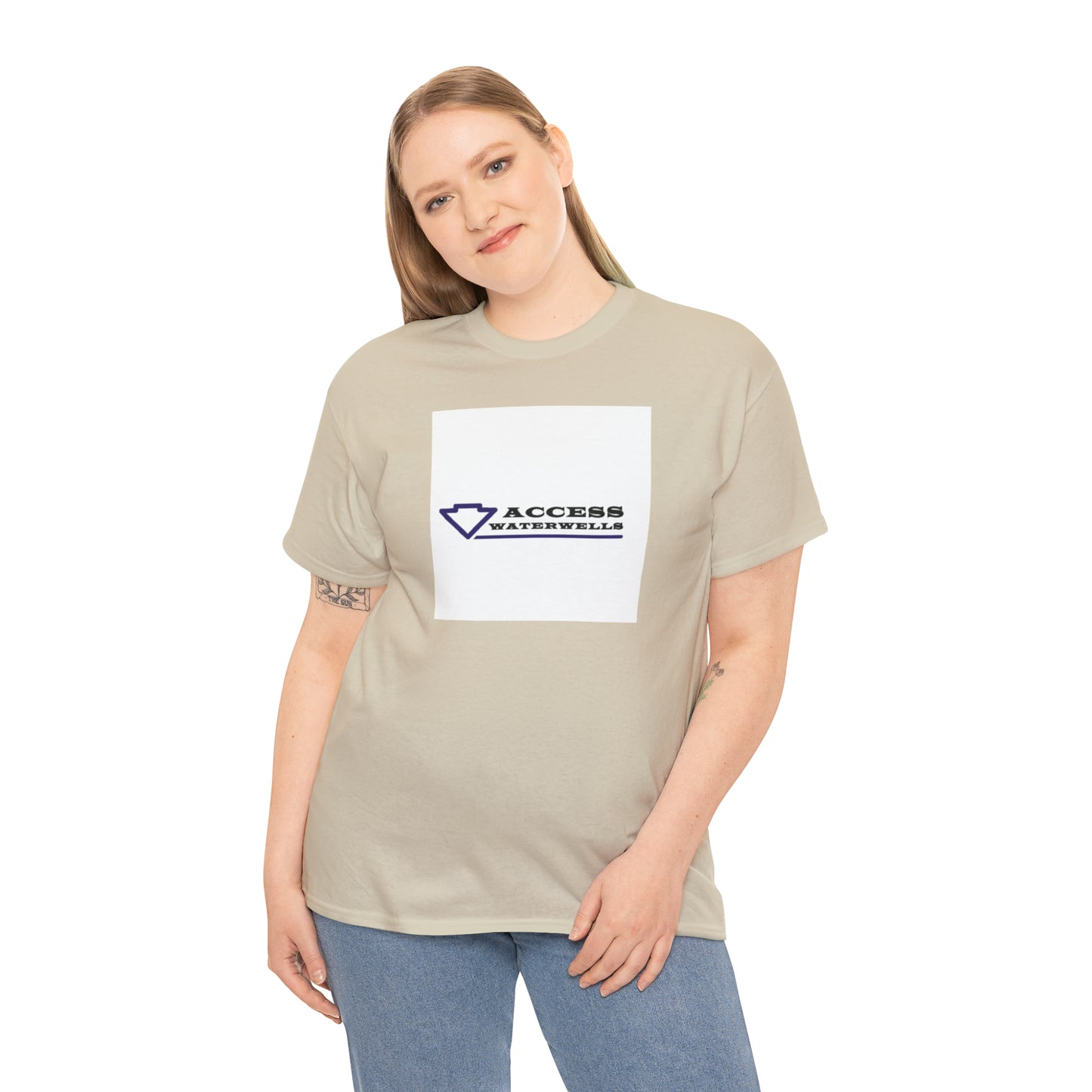 Access water wells "WELL" Unisex Heavy Cotton Tee