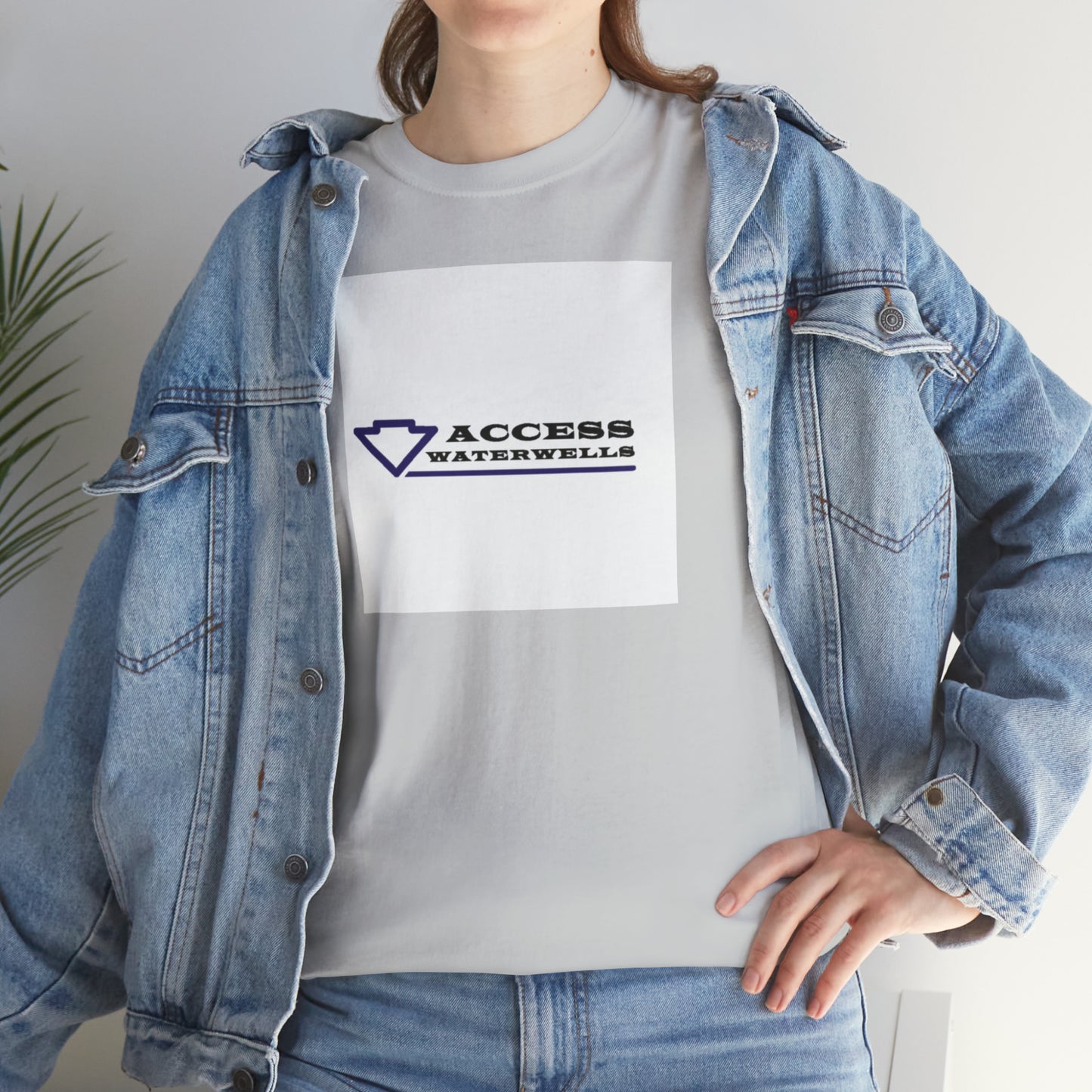 Access water wells "WELL" Unisex Heavy Cotton Tee
