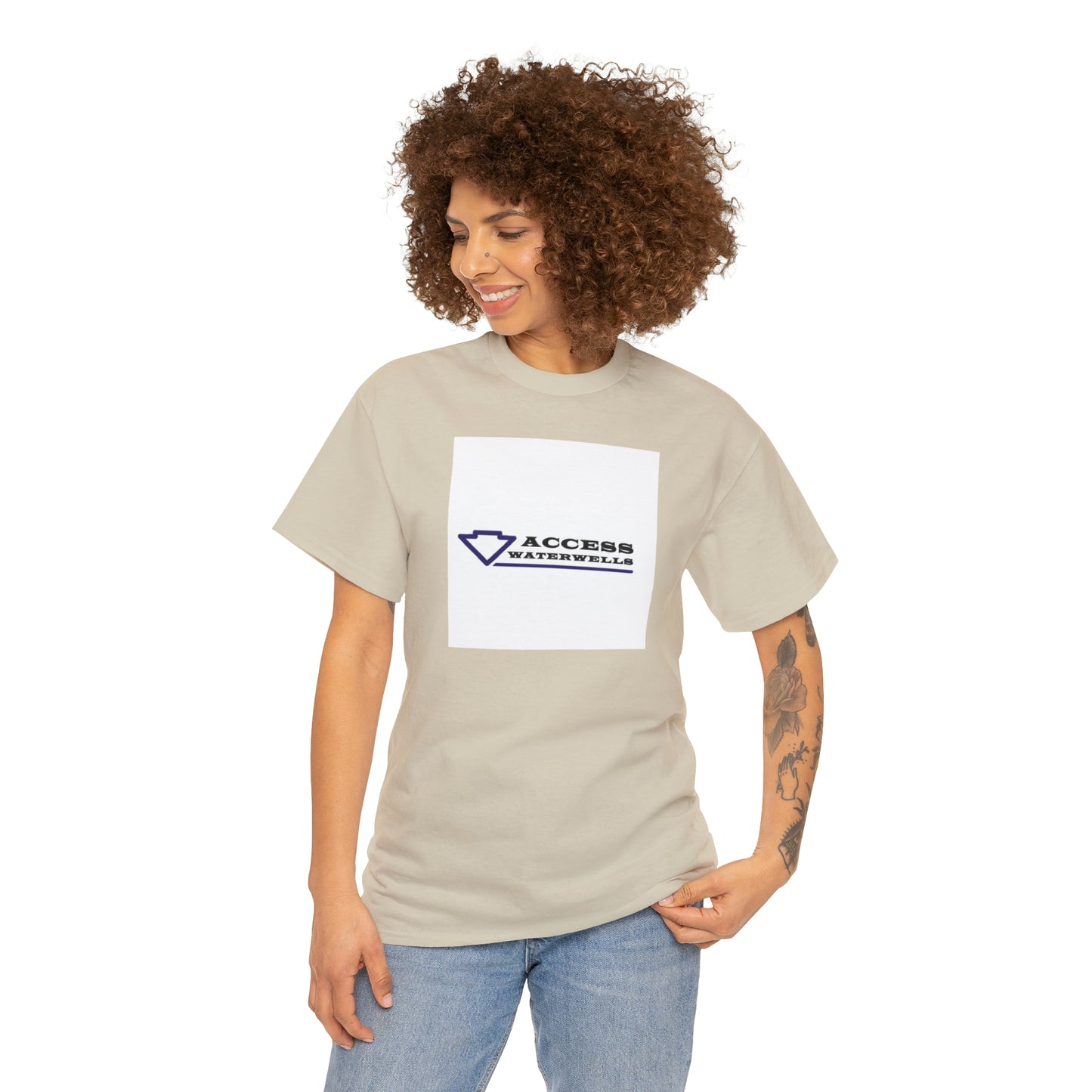 Access water wells "WELL" Unisex Heavy Cotton Tee