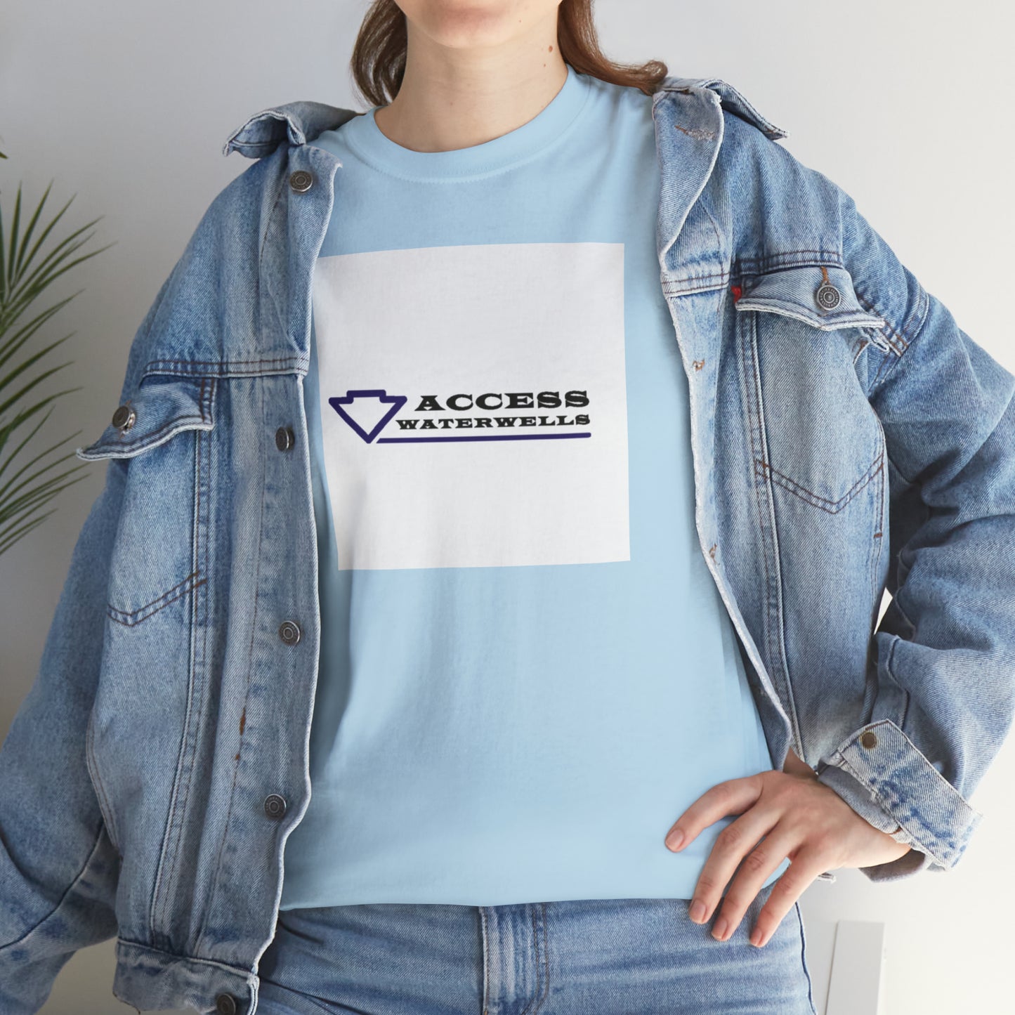 Access water wells "WELL" Unisex Heavy Cotton Tee