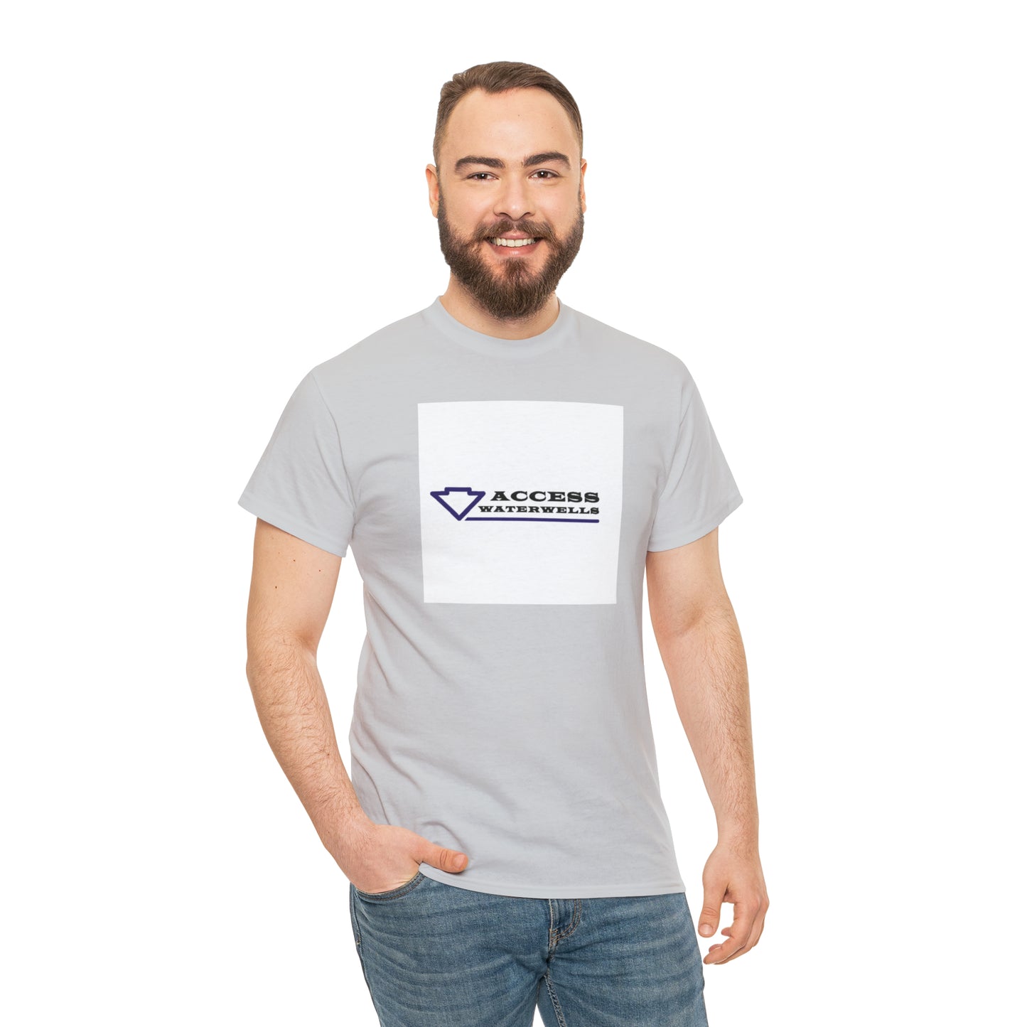 Access water wells "WELL" Unisex Heavy Cotton Tee