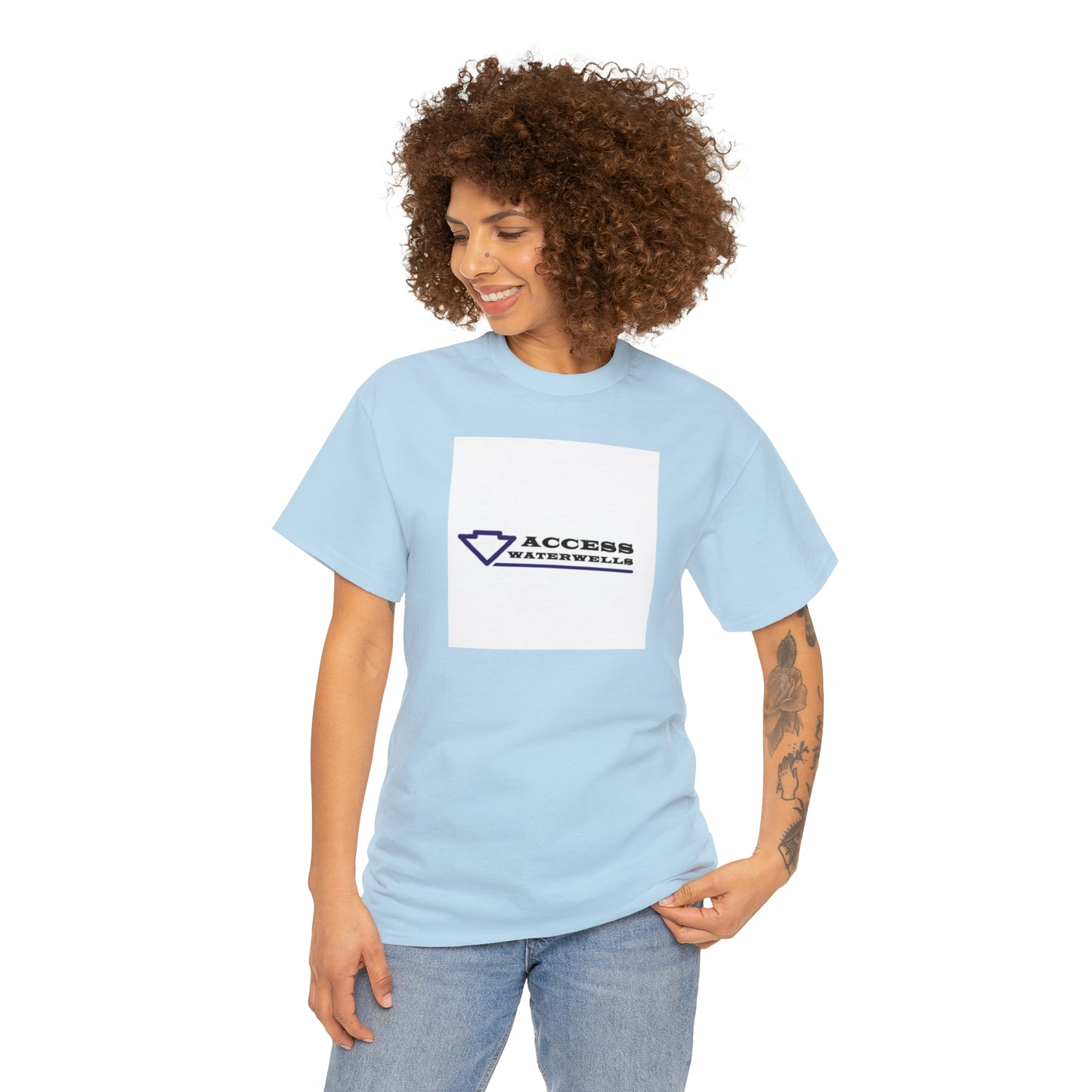 Access water wells "WELL" Unisex Heavy Cotton Tee