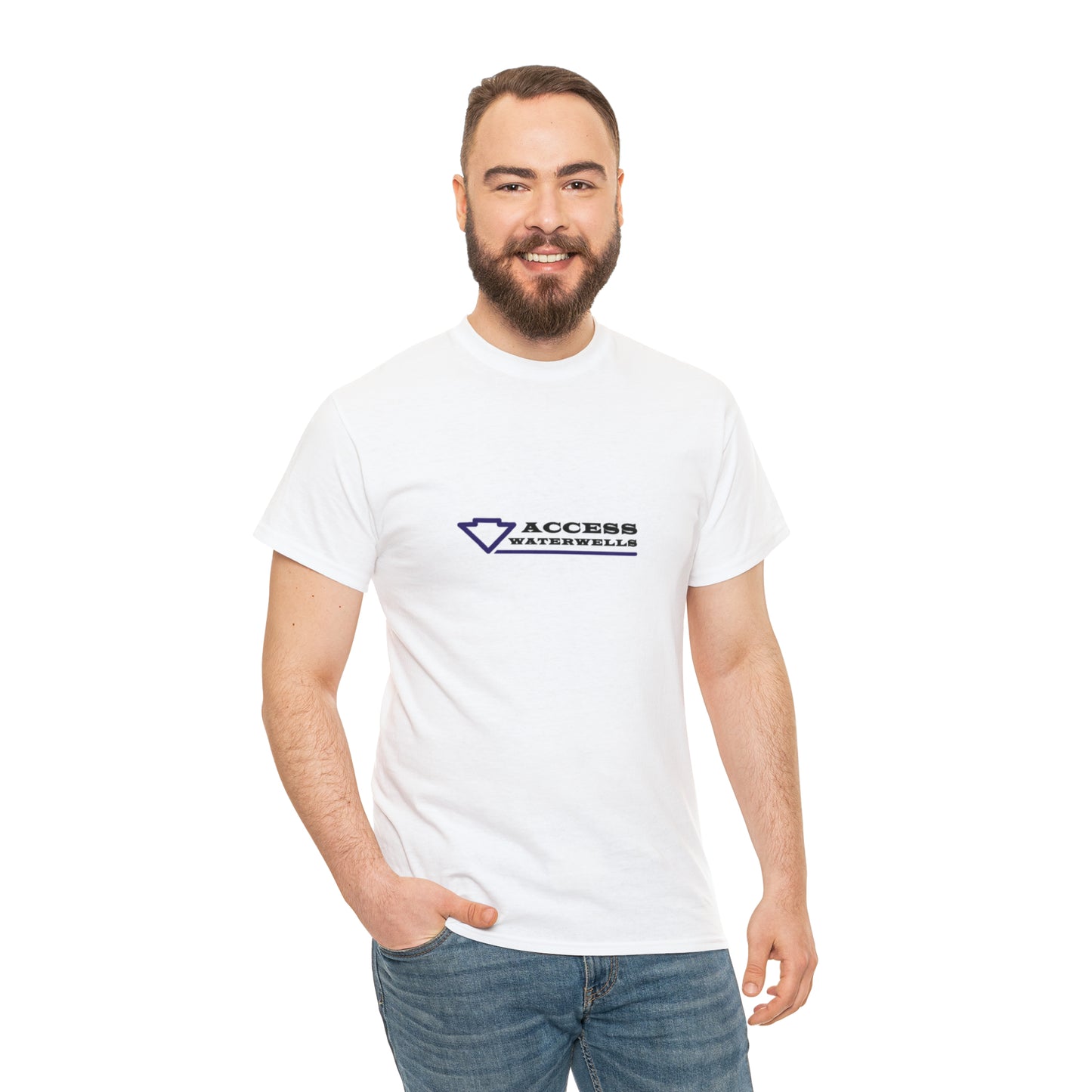 Access water wells "WELL" Unisex Heavy Cotton Tee