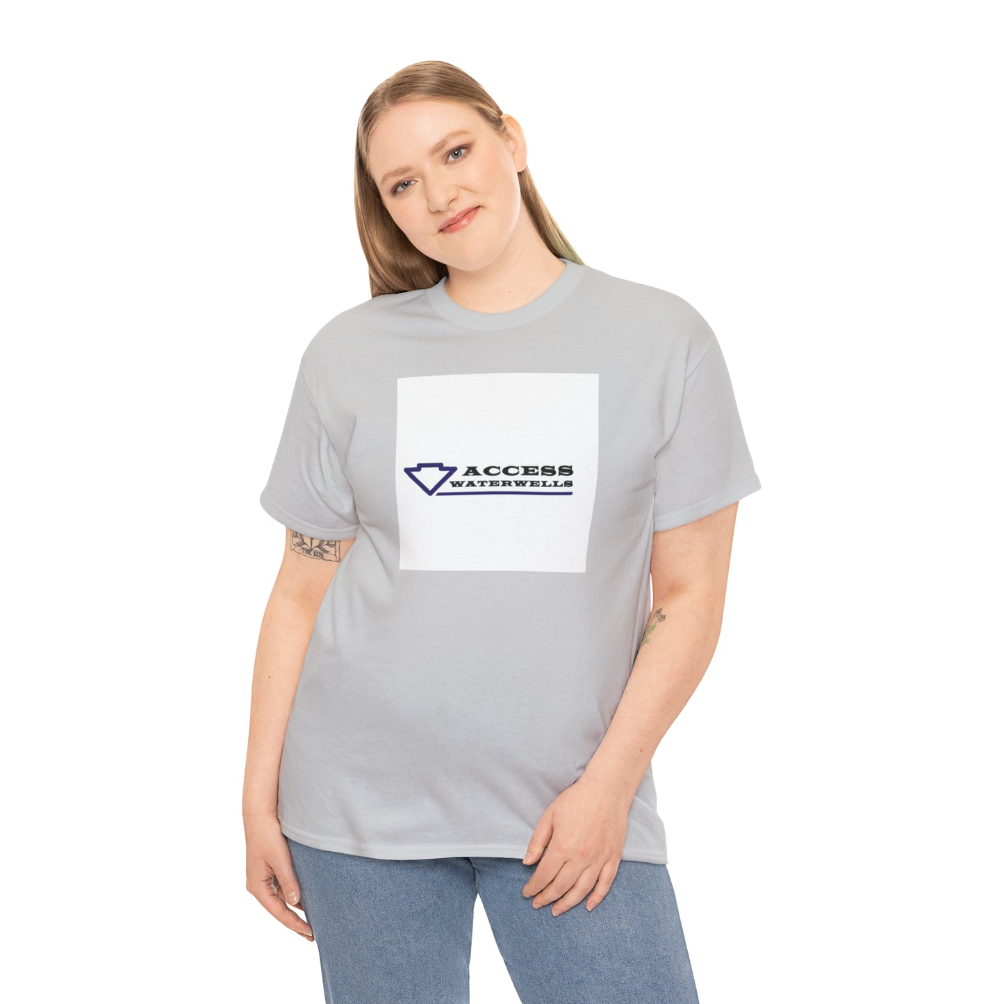 Access water wells "WELL" Unisex Heavy Cotton Tee