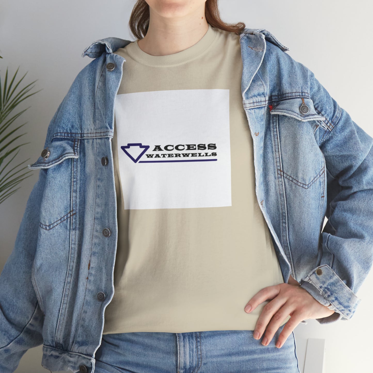 Access water wells "WELL" Unisex Heavy Cotton Tee