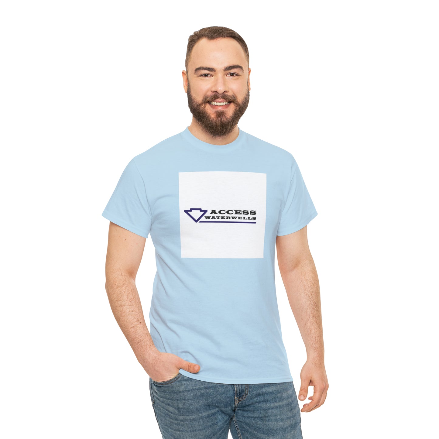Access water wells "WELL" Unisex Heavy Cotton Tee