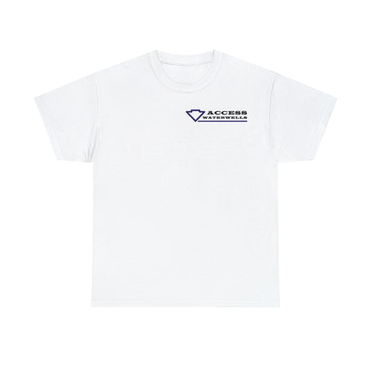 Access water wells "Drill me"  Heavy Cotton Tee