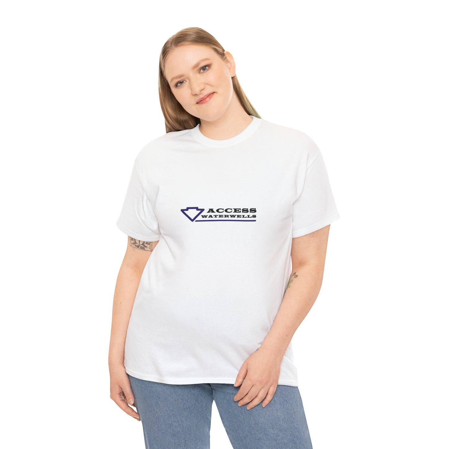 Access water wells "WELL" Unisex Heavy Cotton Tee